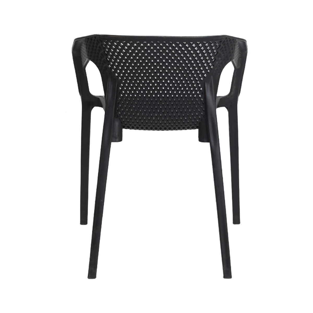 Furniture :: Plastic Furniture :: Plastic Chair :: Stylee Cafe Arm Chair -  Black