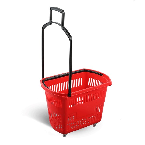 RFL Double Handle Shopping Basket Red