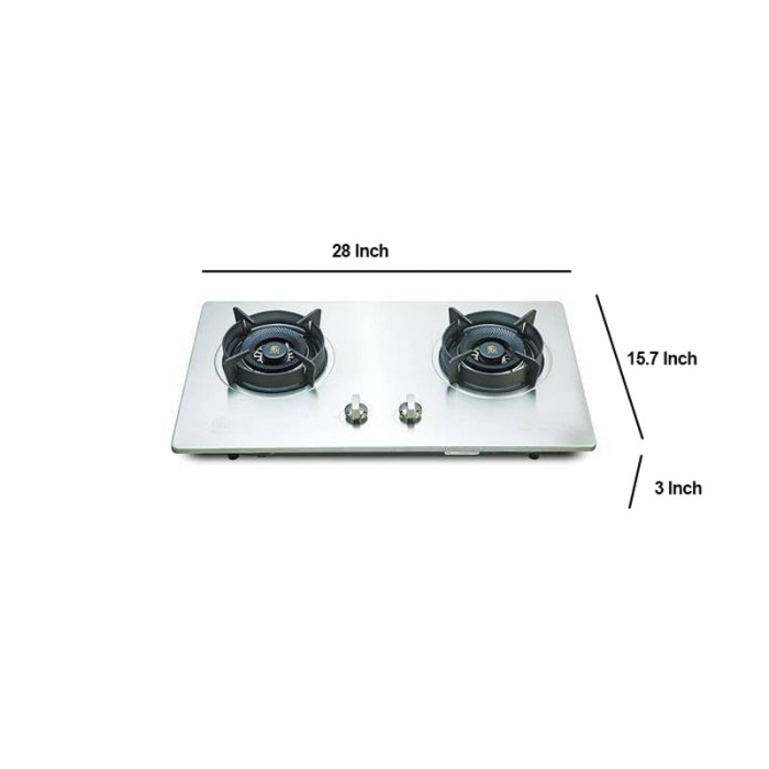 Kitchen Accessories Stove & Hood Double Stove RFL 22SN BuiltInHob BH Stainless Steel