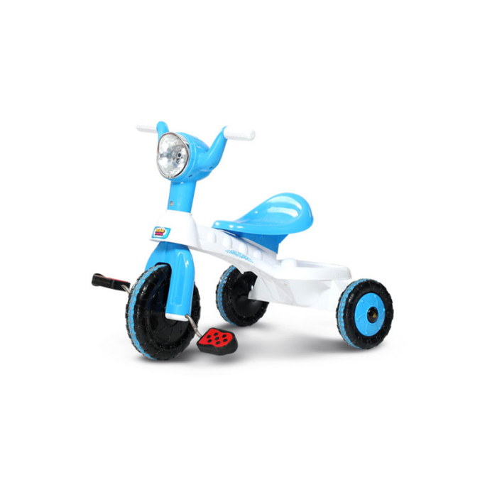 blue tricycle