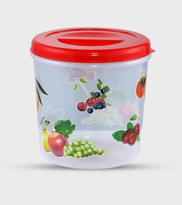 Plastic Container with Clip On Lid 35L