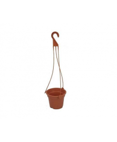 TEL POLYPROPYLENE HANGING SMALL FLOWER TUB  6" - BROWN