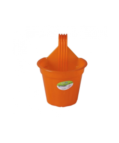 TEL POLYPROPYLENE GRILL MOUNTED FLOWER TUB 6" - ORANGE