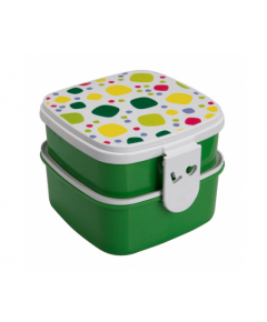 RFL POLYPROPYLENE PROMO SQUARE TIFFIN BOX - LIME GREEN