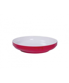 ITALIANO MELAMINE WINTER BOWL 6.5" - RED & WHITE