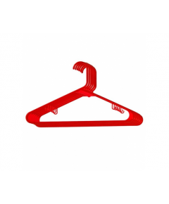 RFL POLYPROPYLENE 6 PCS LIGHT SHIRT HANGER SET - RED
