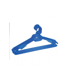 RFL POLYPROPYLENE 6 PCS PARIS HANGER SET - SM BLUE
