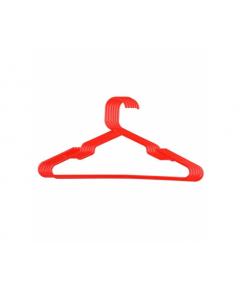 RFL POLYPROPYLENE 6 PCS SHIRT HANGER SET - RED