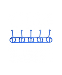 RFL POLYPROPYLENE WALL HANGER 10 HOOKS - SM BLUE