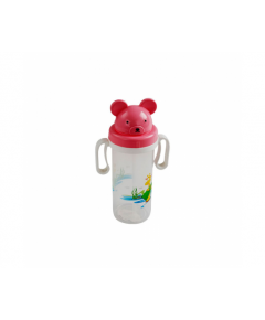 RFL PLASTIC CUTE WATER BOTTLE 200 ML - TRANSPARENT PURPLE