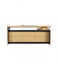 REGAL SEO-107-1-1-46 SENIOR EXECUTIVE TABLE - BEECH AND BLACK