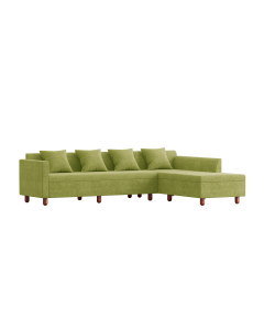 REGAL SDC-355-3-1-20 WOODEN IMPERIAL L-SHAPE SOFA - ANTIQUE