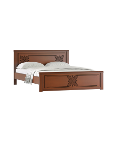 REGAL BDH-367-3-1-20 WOODEN BUTTERFLY DOUBLE BED - ANTIQUE