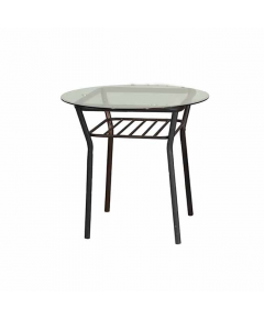 REGAL TDH-204-4-1-8 METAL FLORENCE DINING TABLE - BLACK