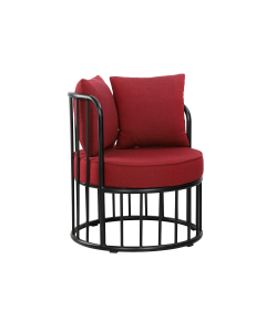 REGAL METAL HARMIA SINGLE SOFA - BLACK