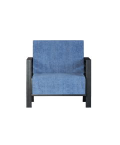 REGAL SSC-201-7-1-66 METAL SINGLE SOFA - BLACK