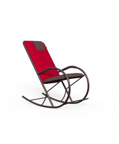REGAL RCH-201 METAL ROCKING CHAIR - CHOCO MAROON