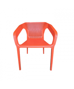 STYLEE POLYPROPYLENE CAFE ARM CHAIR - ORANGE