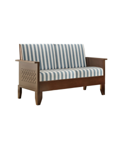 REGAL SDC-345-3-2-20 WOODEN CLASSIC BLUE RIVERS DOUBLE SOFA - ANTIQUE