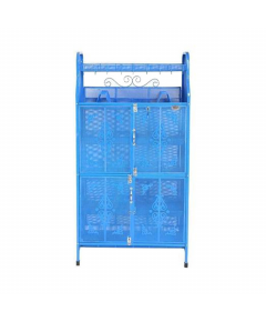 ROYAL METAL 4 DOOR CLASSIC KITCHEN SHELF - BLUE