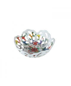 ITALIANO MELAMINE FLOWER FRUIT BASKET - MULTICOLOR
