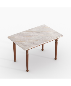 REGAL TDH-341-3-1-20 WOODEN EDESSA DINING TABLE - ANTIQUE