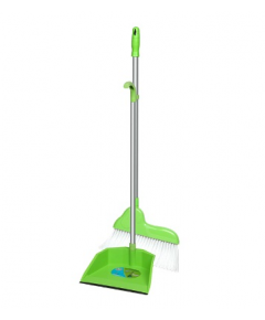 WINNER CLEANMAX DUST PAN WITH BROOM - GREEN