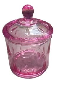 RFL LOTUS SALT JAR - TRANSPARENT PINK