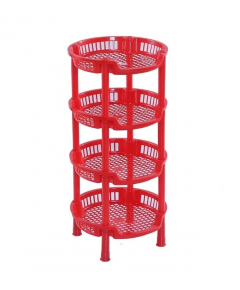 RFL 4 STEP ROUND RACK - RED