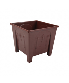 TEL SQUARE FLOWER TUB 12" - ROSE WOOD