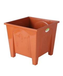 TEL SQUARE FLOWER TUB 10" - SANDAL WOOD