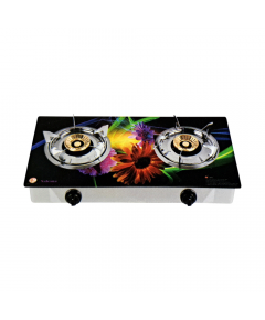 RFL VALENTA TEMPERED GLASS DOUBLE  NG STOVE - MULTICOLOR