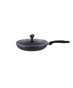 TOPPER NON-STICK GLAMOUR FRY PAN WITH LID 32 CM - GRAY