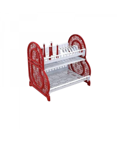 RFL TWO COLOR SMART MINI KITCHEN RACK - WHITE & RED