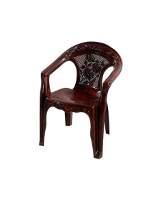 RFL POLYPROPYLENE NET FLOWER DELUXE GARDEN CHAIR - ROSE WOOD