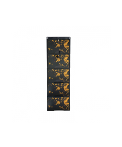 RFL 5D KD ELEGANT SINGLE WARDROBE - BLACK & GOLDEN