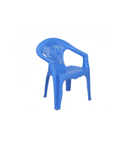 RFL POLYPROPYLENE DELUXE GARDEN CHAIR NET FLOWER - SM BLUE